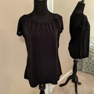 Adele & May / Black Shirt with Mesh Sleeves